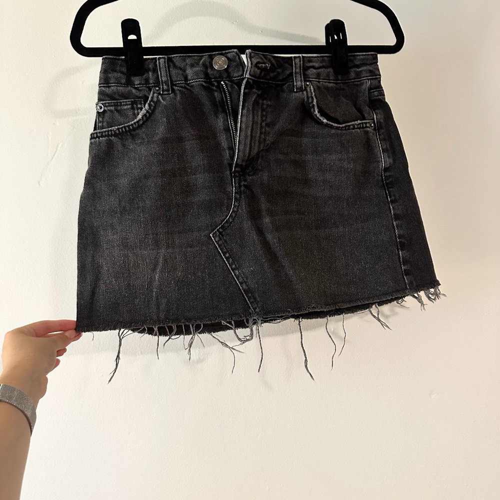 Urban Outfitters BDG Grey Wash Mini Denim Skirt Small